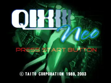 Qix Neo (US) screen shot title